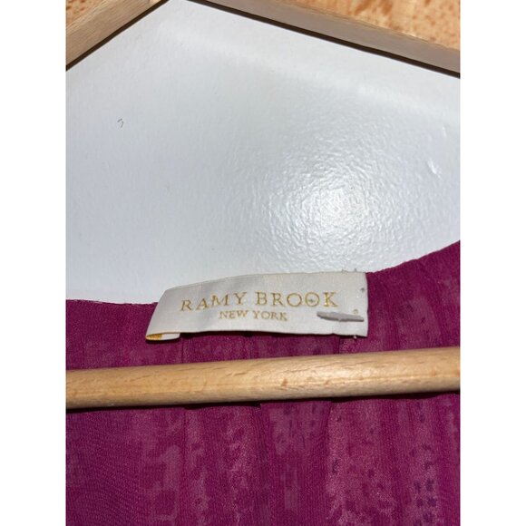 Ramy Brook  Silk Womens Sleeveless Dress In Purple Abstract Print Size Medium Bo - Picture 5 of 10